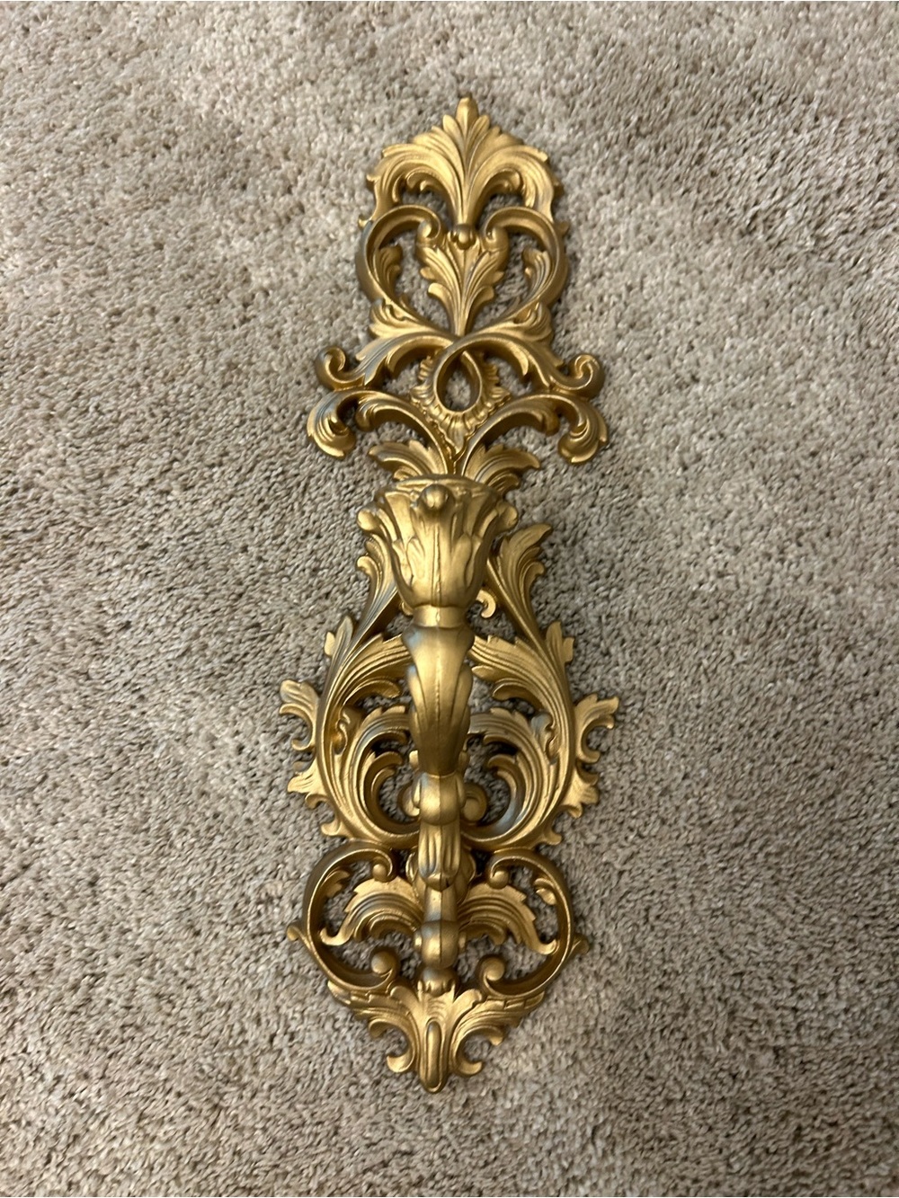 Vintage Gold Wall Sconces - Decorative Pair (2)pc for Home Wall Decor - Picture 3 of 8